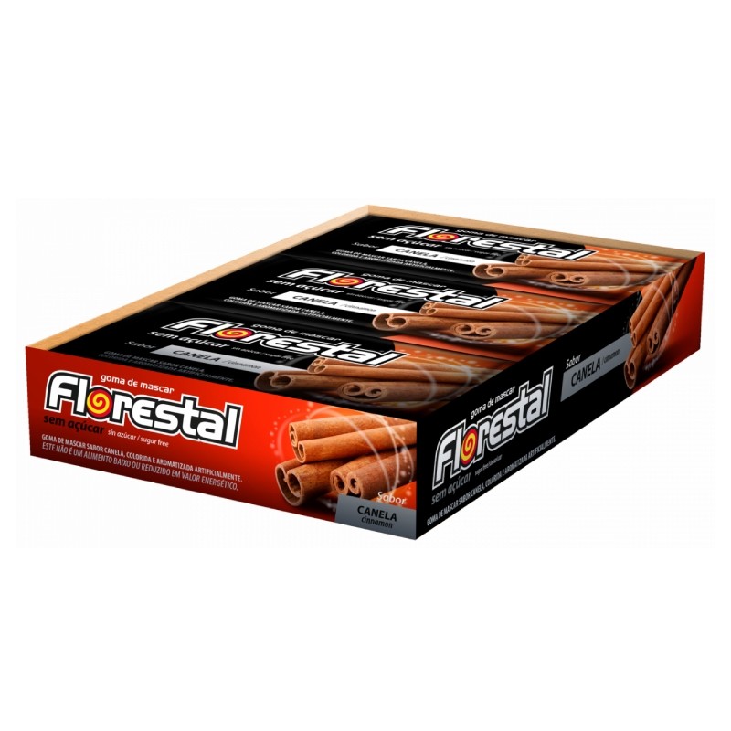 TH Food | Chicle Laminado Canela 8,47g - Caixa com 15 Unidades
