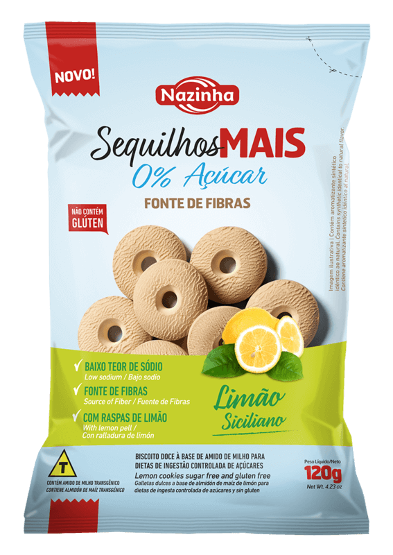 TH Food | SEQ Mais Zero Açúcar Limão Siciliano 120g – Caixa com 12